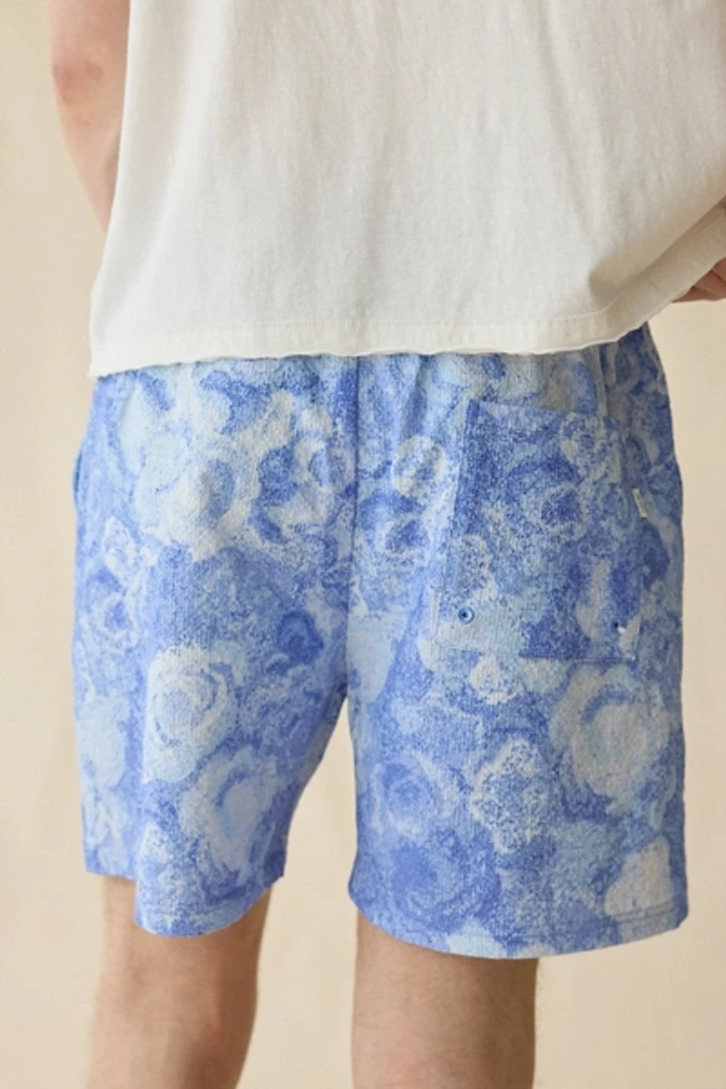 Les Deux Bouquet Allover Print Swim Trunks
