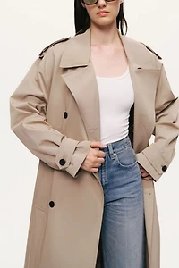 Nocturne Oversized Double-Breasted Trench Coat