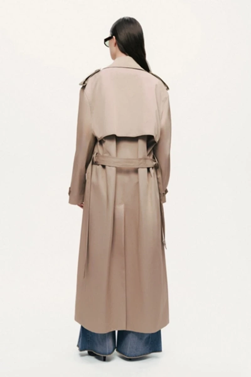 Nocturne Oversized Double-Breasted Trench Coat