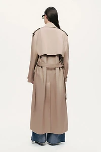 Nocturne Oversized Double-Breasted Trench Coat