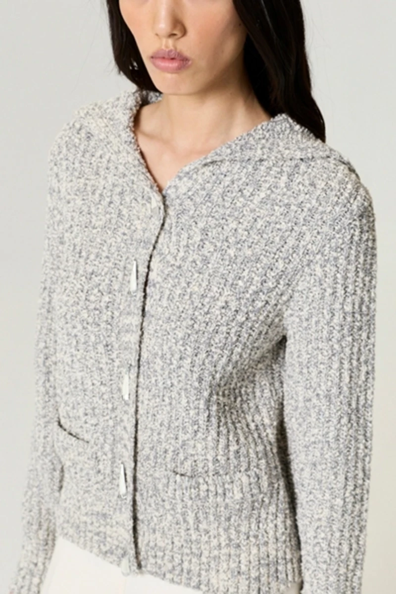 Nocturne Textured Knit Cardigan