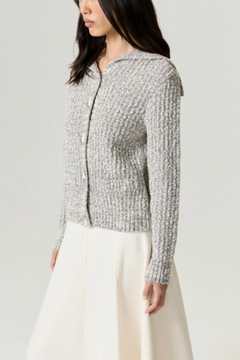 Nocturne Textured Knit Cardigan