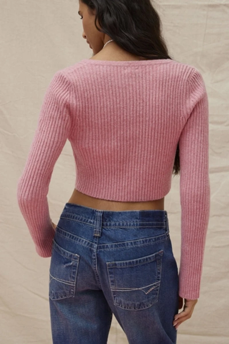 Jane Bow Tie-Front Cardigan