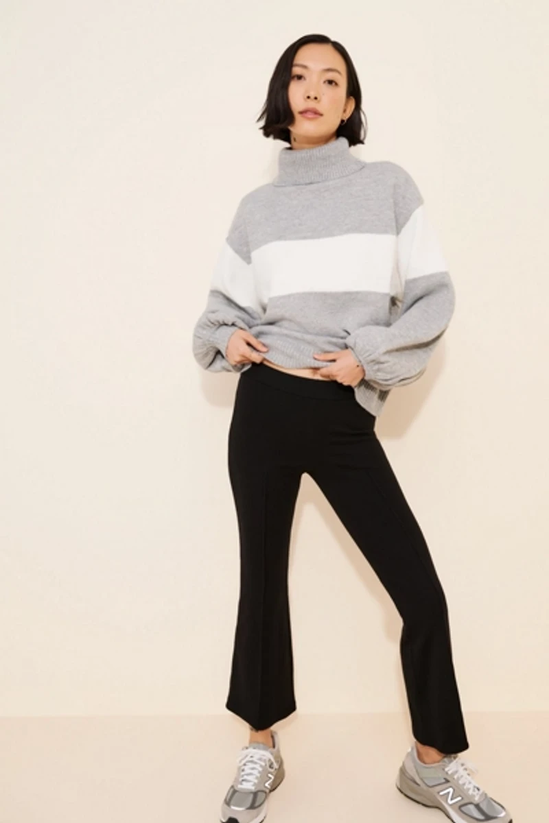 Dizzy Lizzy Stripe Turtleneck Sweater