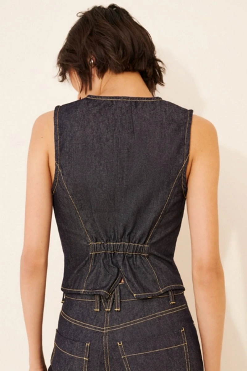Steve Madden Selene Denim Vest