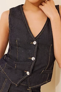 Steve Madden Selene Denim Vest