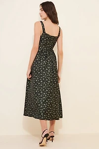 Lulu's Celine Bustier Midi Dress