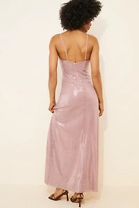 Lulu's Sylvie Sequin Maxi Dress