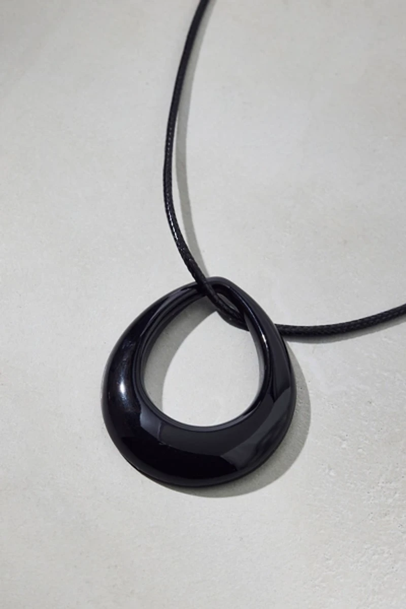 Steph Statement Pendant Corded Necklace