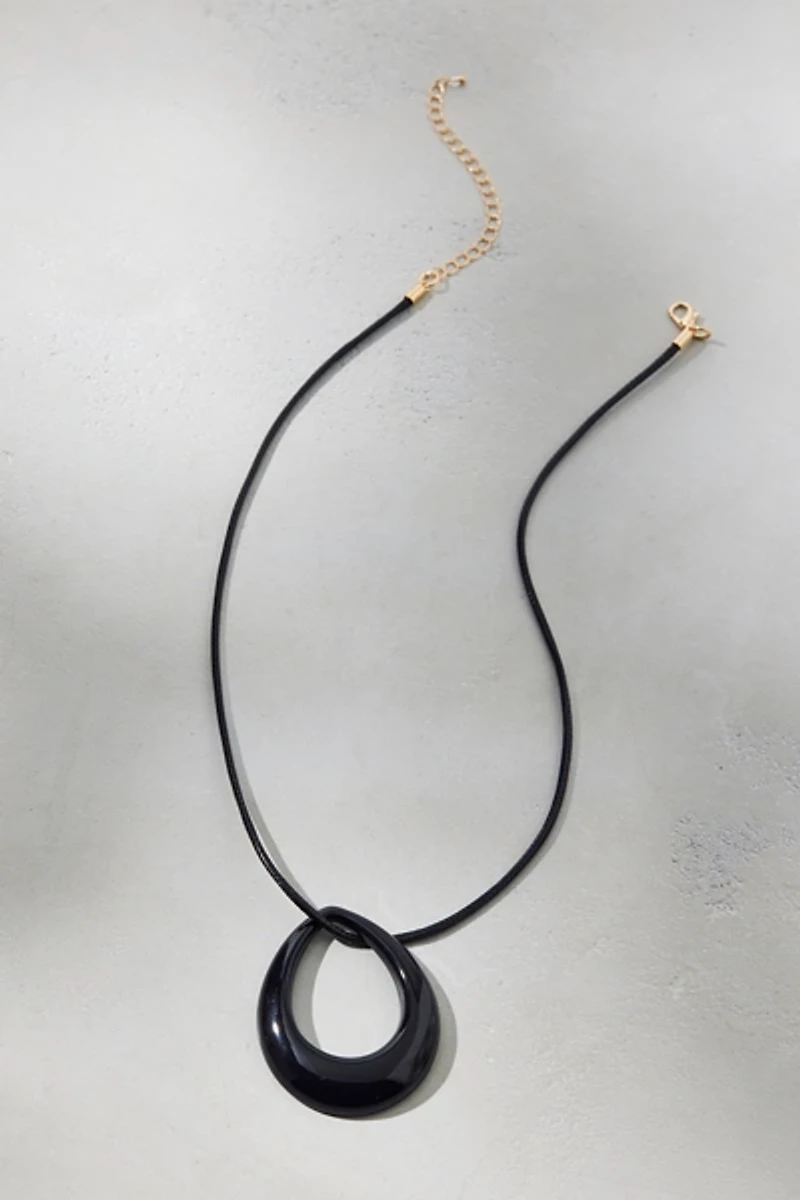 Steph Statement Pendant Corded Necklace