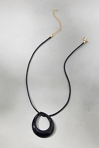 Steph Statement Pendant Corded Necklace