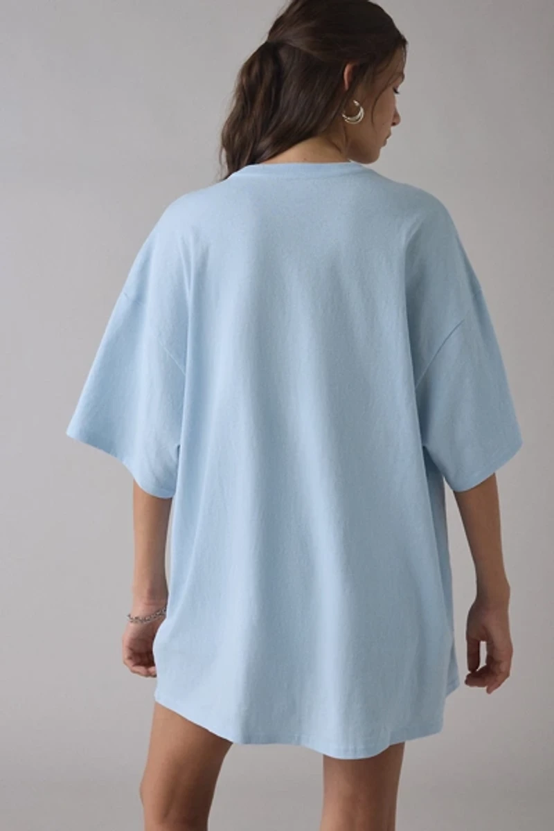 Dog Collage Graphic Oversized T-Shirt Dress