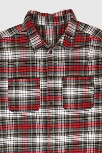 Vintage Flannel Button-Down Shirt