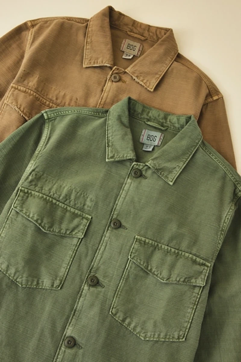 BDG Textured Cotton Surplus Overshirt