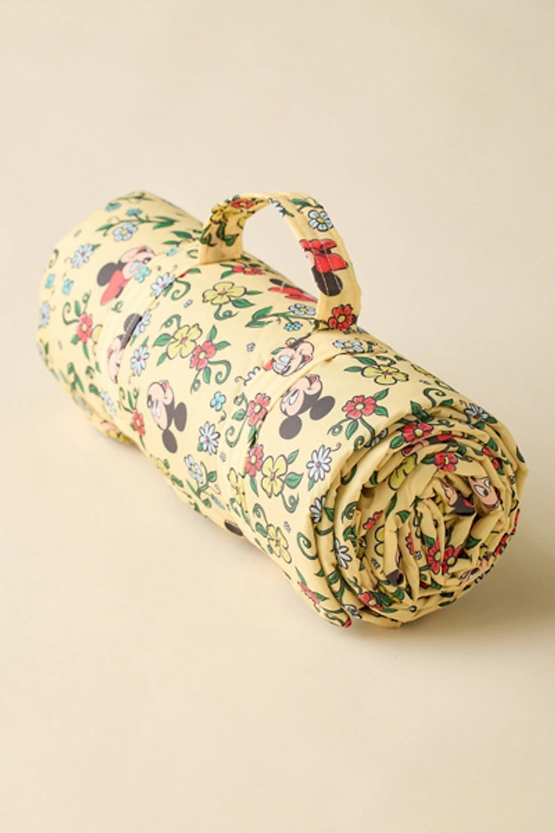 DISNEY | BAGGU Puffy Picnic Blanket - Storybook Floral