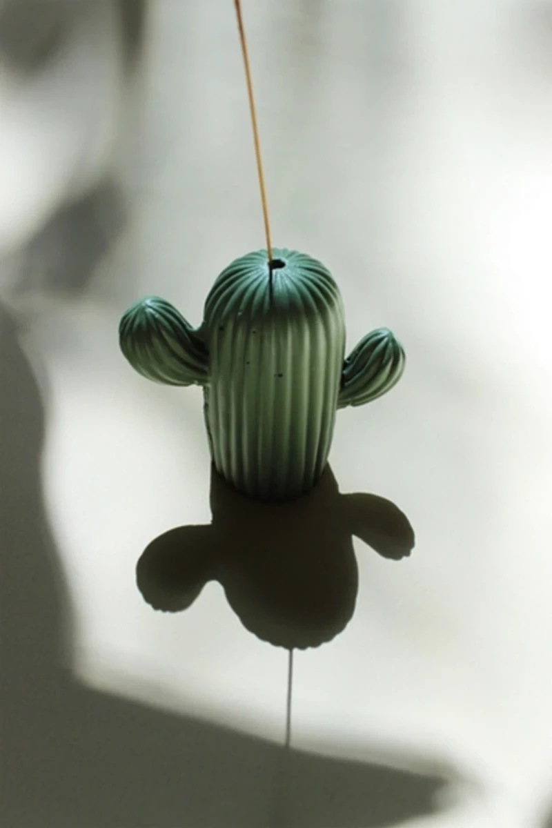 Acquired Taste Cactus Charm Incense Stick Holder