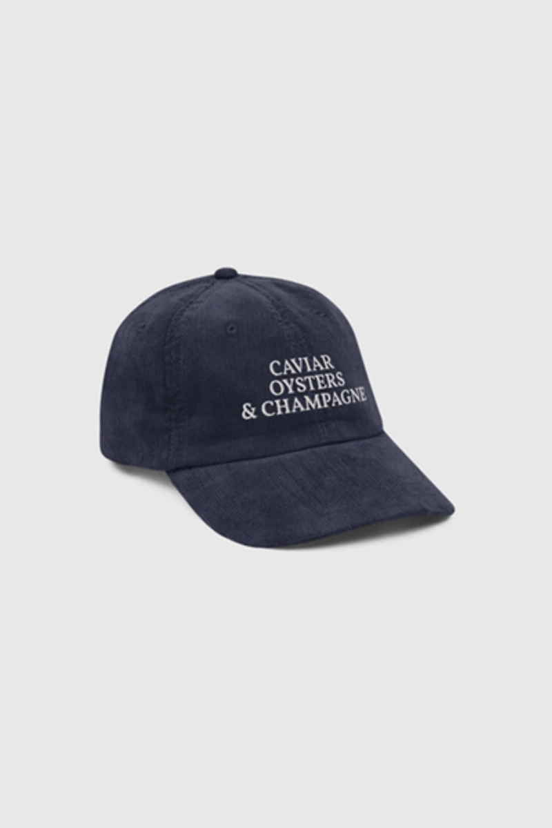 The Refined Spirit Caviar, Oysters & Champagne Corduroy Hat