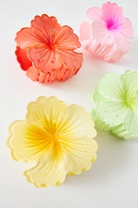 Tropical Hibiscus Flower Claw Clip