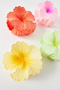 Tropical Hibiscus Flower Claw Clip