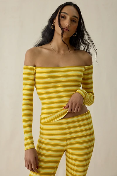 AFRM Wright Off-The-Shoulder Long Sleeve Top