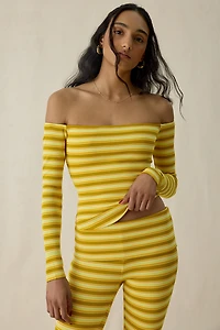 AFRM Wright Off-The-Shoulder Long Sleeve Top