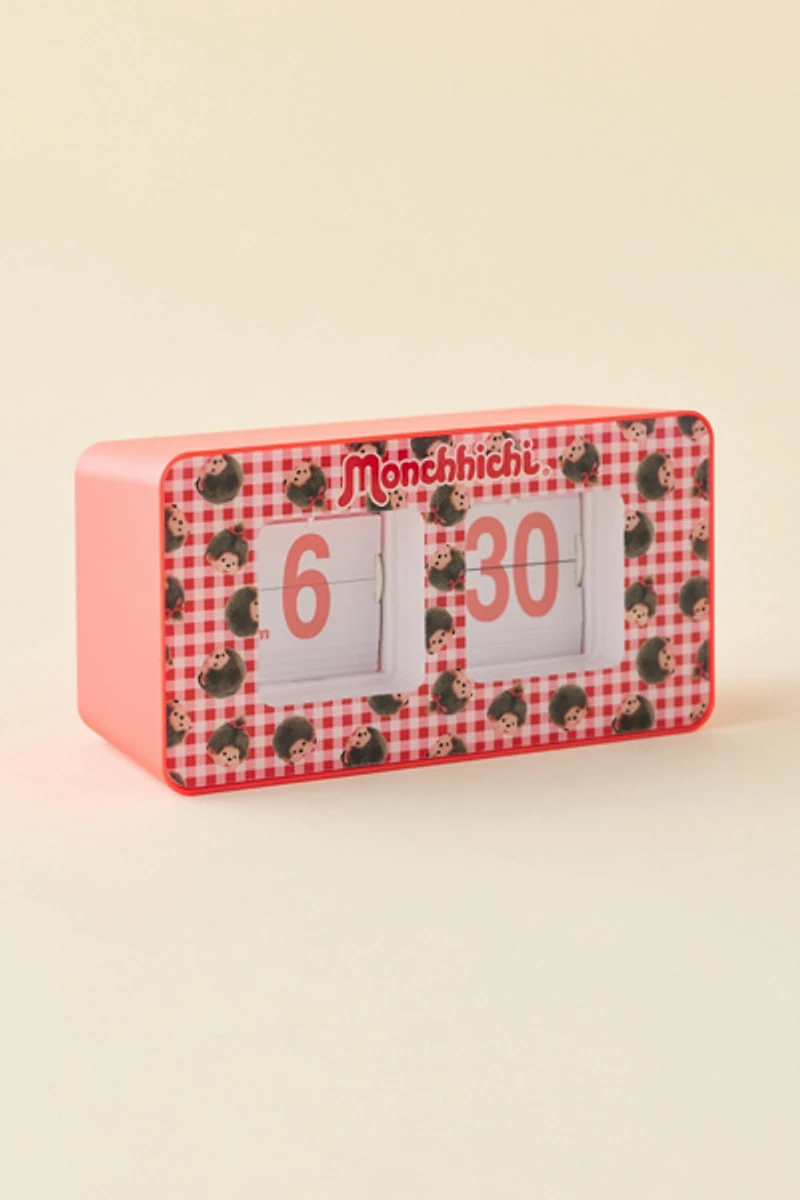 Monchhichi Gingham Analog Flip Clock