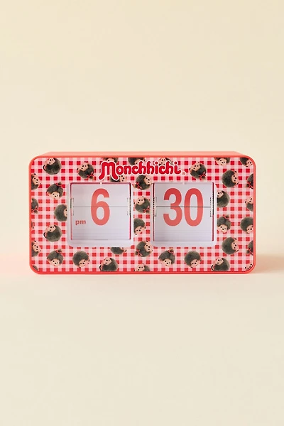 Monchhichi Gingham Analog Flip Clock