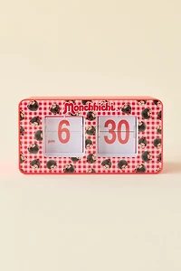 Monchhichi Gingham Analog Flip Clock