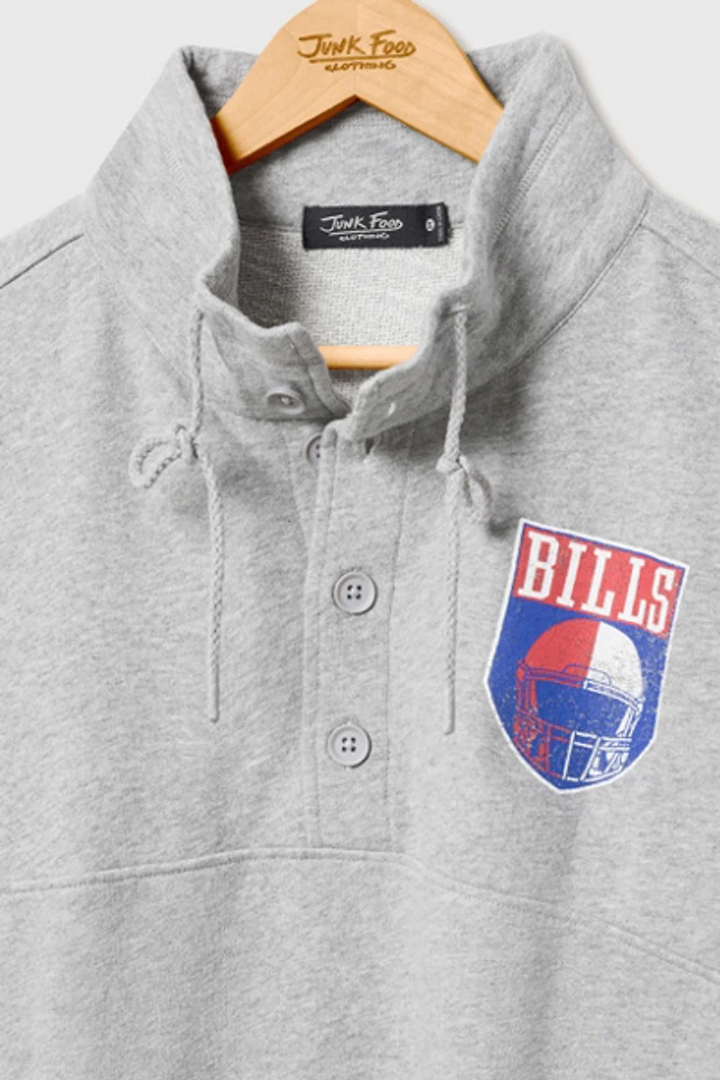 Junk Food NFL Slant Button Up Fleece Sweatshirt