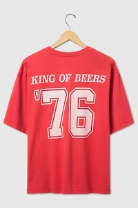 Junk Food Budweiser King of Beers '76 Hockey Tee