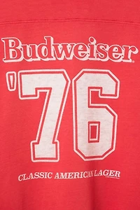 Junk Food Budweiser King of Beers '76 Hockey Tee