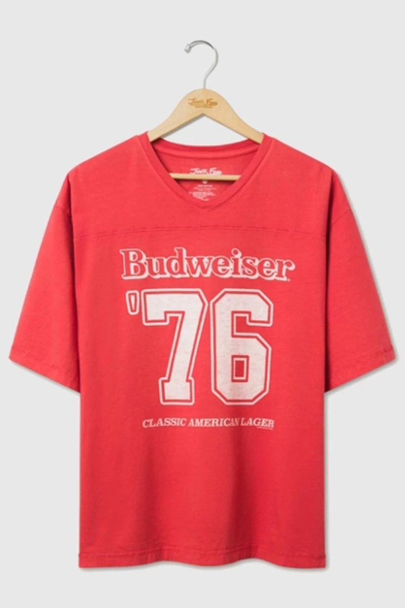 Junk Food Budweiser King of Beers '76 Hockey Tee