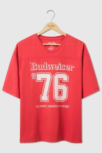 Junk Food Budweiser King of Beers '76 Hockey Tee