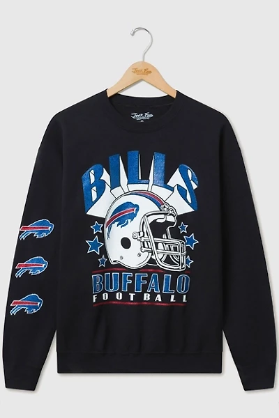 Junk Food NFL Glitter Helmet Crew Fleece Sweatshirt