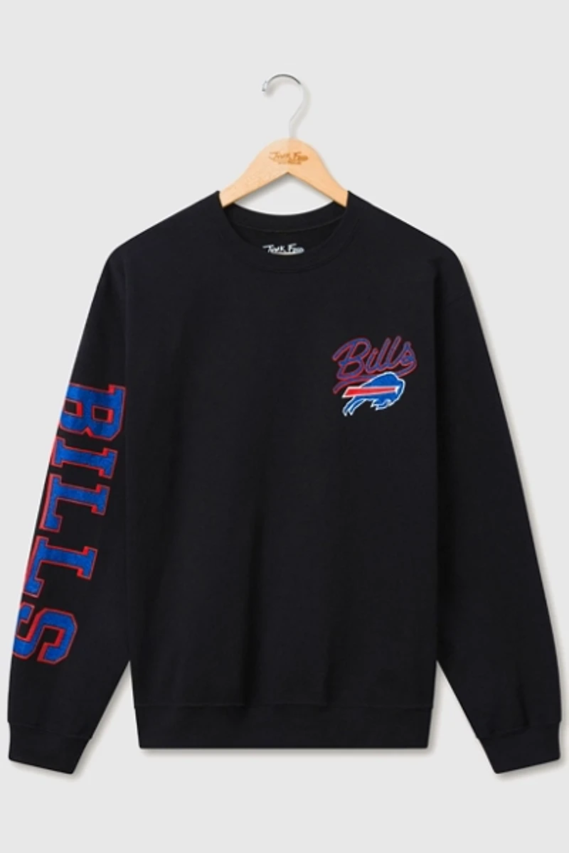 Junk Food NFL Glitter Crew Fleece Crewneck