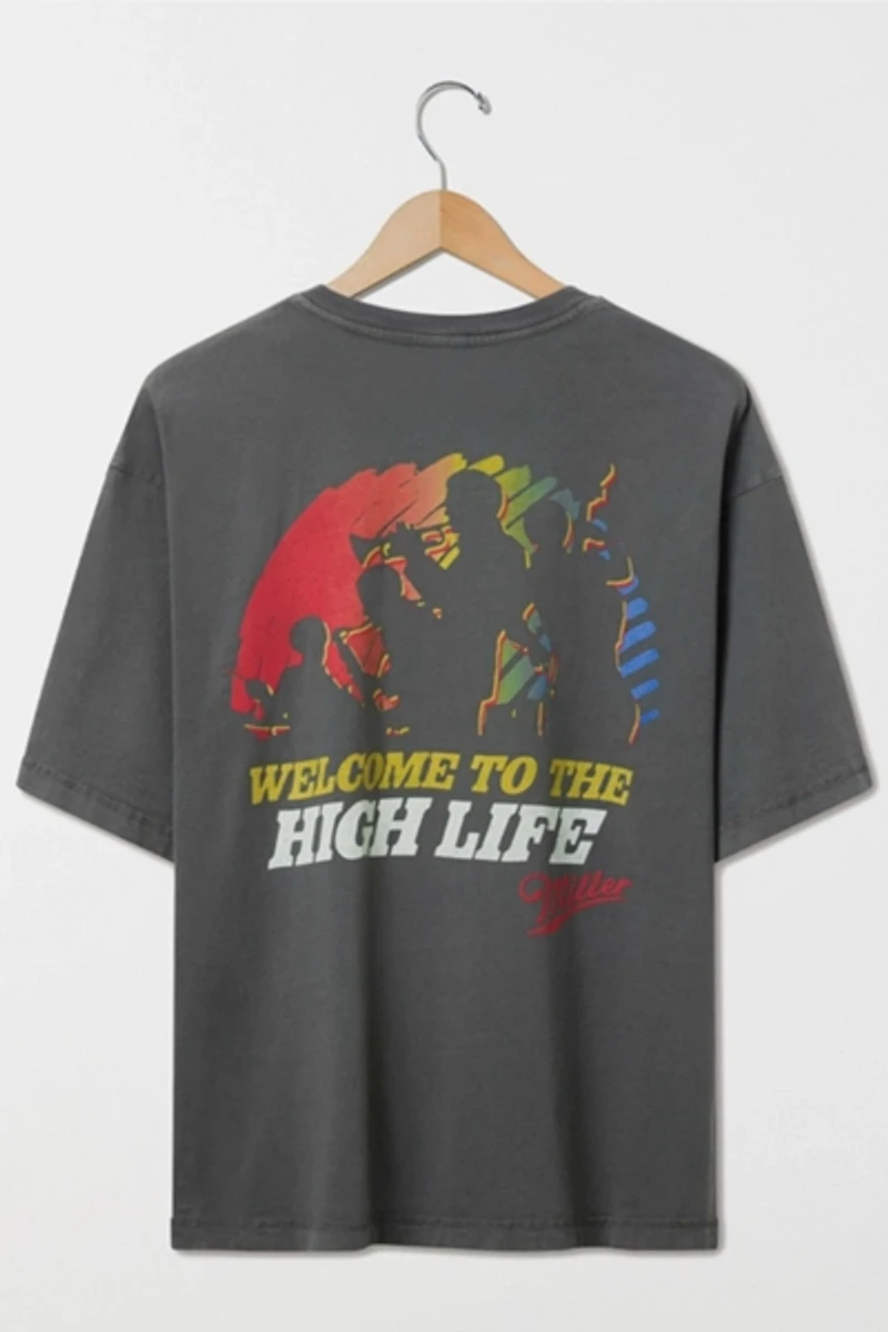 Junk Food Welcome to the High Life Hockey Tee