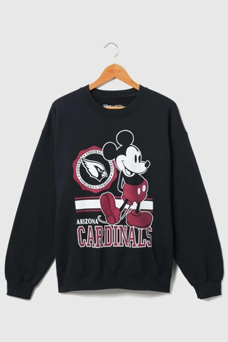 Junk Food NFL Disney Mickey Crew Fleece Sweatshirt