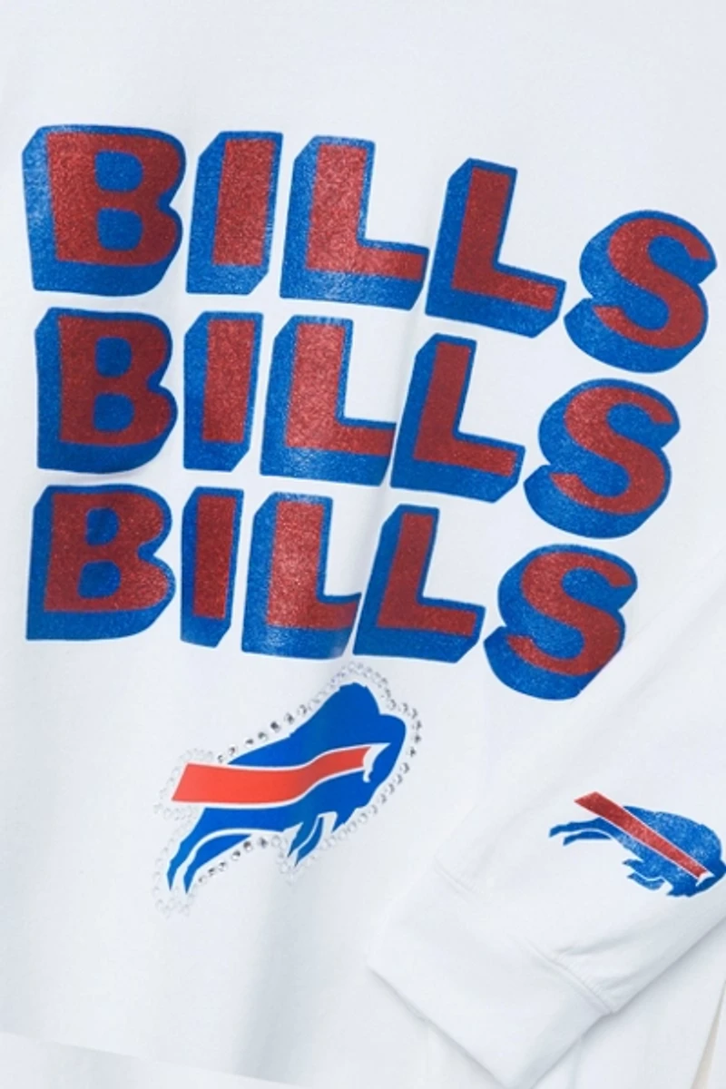 Junk Food NFL Repeat Bling Crew Fleece Sweatshirt