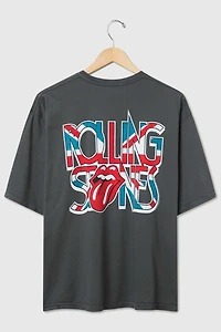 Junk Food The Rolling Stones UK Flag Oversized Tee