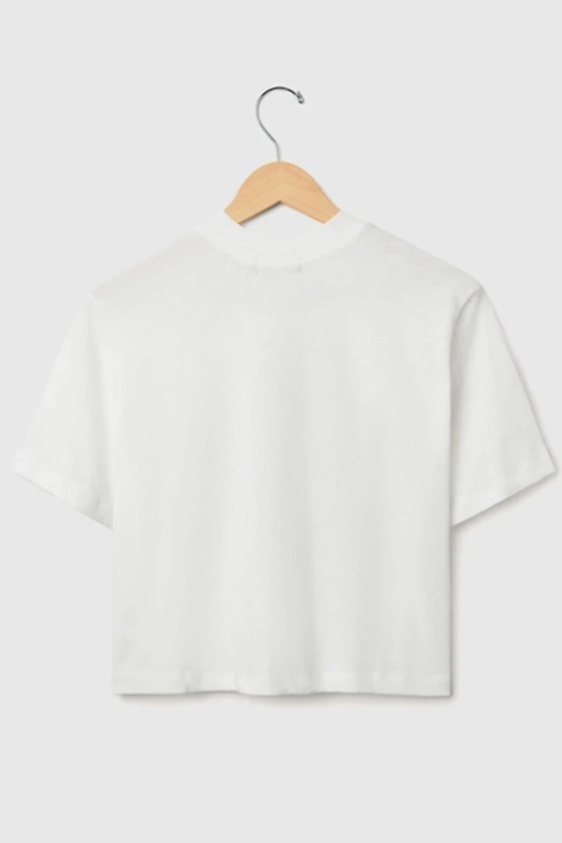 Junk Food NFL Game Time Mock Neck Crop Tee