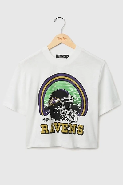 Junk Food NFL Game Time Mock Neck Crop Tee