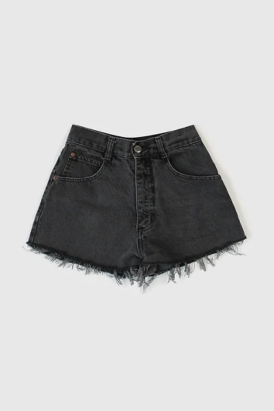 Vintage 90s Black Distressed Shorts