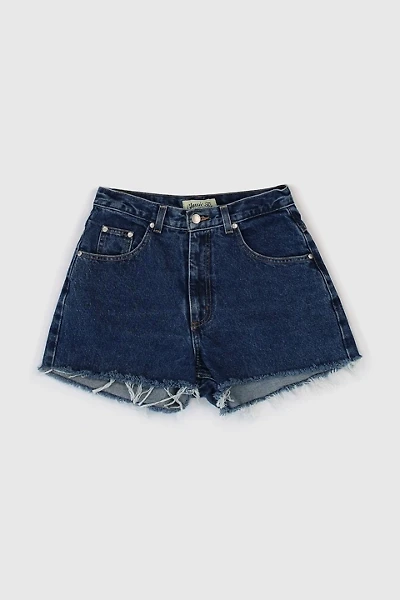Vintage 90s Dark Wash Distressed Shorts