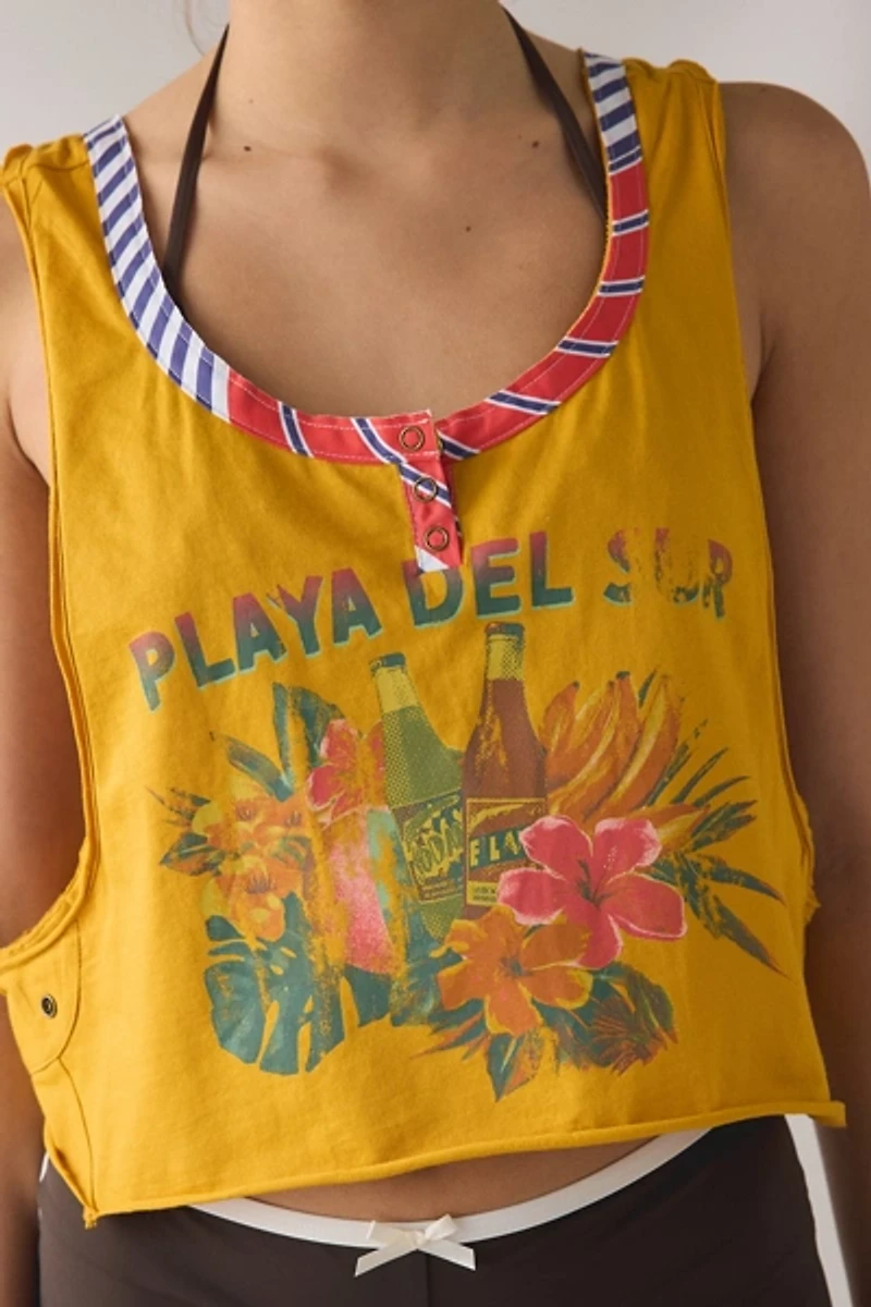 BDG Playa Del Sur Graphic Cropped Tank Top