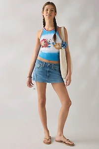 BDG Northshore Graphic Embroidered Trim Tank Top