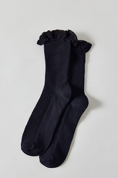 Hazel Eyelet Trim Sock