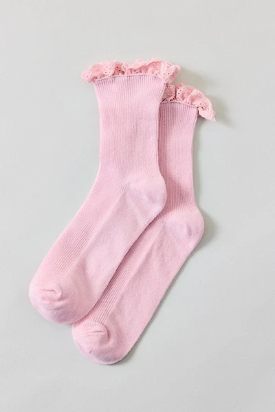 Hazel Eyelet Trim Socks