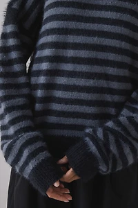 Motel Zuleika Oversized Boatneck Striped Sweater