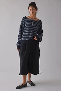Motel Zuleika Oversized Boatneck Striped Sweater