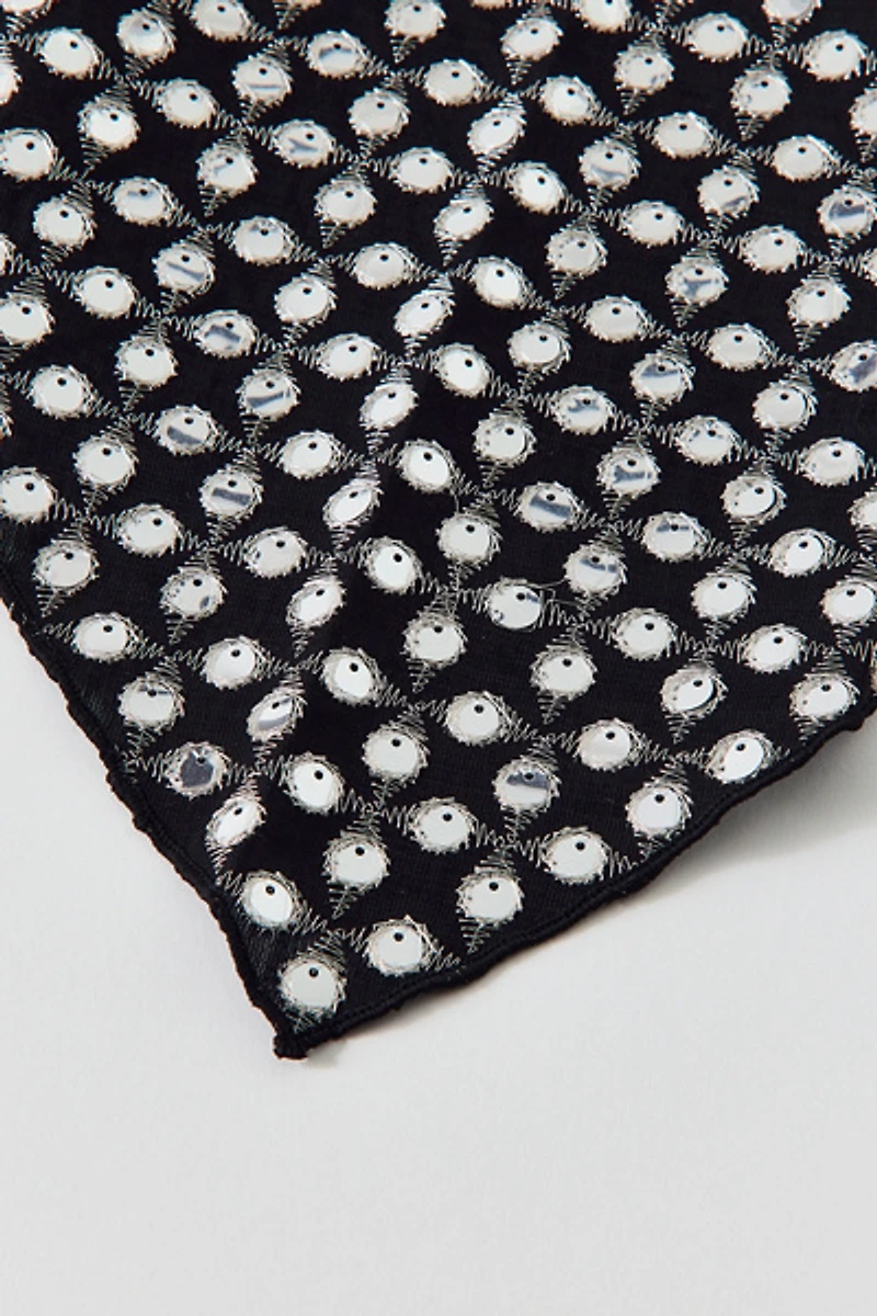 Out All Night Mirrored Triangle Headscarf